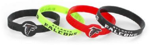 Atlanta Falcons Bracelets 4 Pack Silicone-0