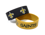 New Orleans Saints Bracelets 2 Pack Wide-0