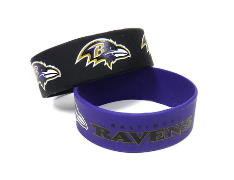 Baltimore Ravens Bracelets 2 Pack Wide-0