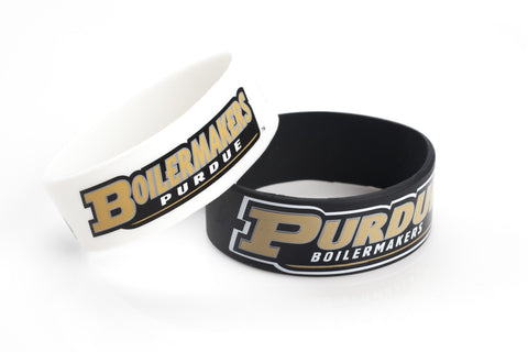 Purdue Boilermakers Bracelets - 2 Pack Wide - Special Order-0