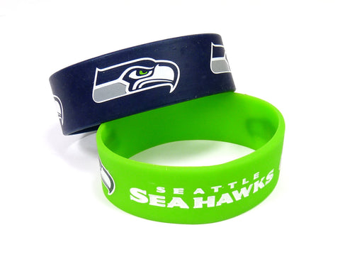 Seattle Seahawks Bracelets 2 Pack Wide-0