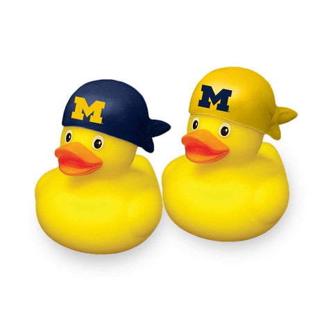Michigan Wolverines Rubber Duck 2 Pack Set-0