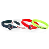 Houston Texans Bracelets 4 Pack Silicone - Special Order-0