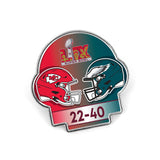 Philadelphia Eagles Pin Collector Score Design Super Bowl 59 Champ-0