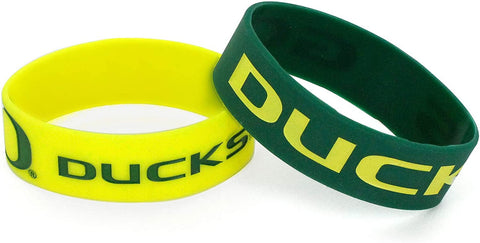 Oregon Ducks Bracelets 2 Pack Wide Alternate-0