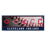 Cleveland Indians Sign 8x23 Wood Evolution-0