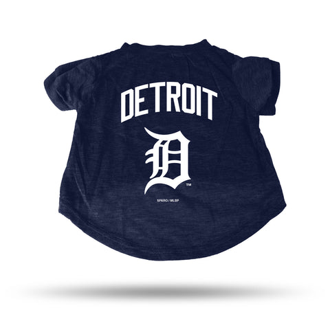 Detroit Tigers Pet Tee Shirt Size L-0