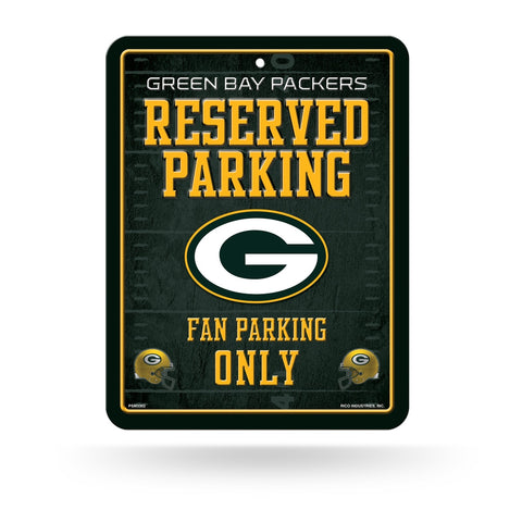 Green Bay Packers Sign Metal Reserved Parking Design-0