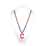 Cleveland Indians Beads with Medallion Mardi Gras Style C Logo - Special Order-0