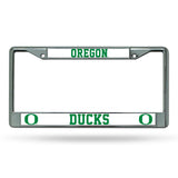 Oregon Ducks License Plate Frame Chrome-0