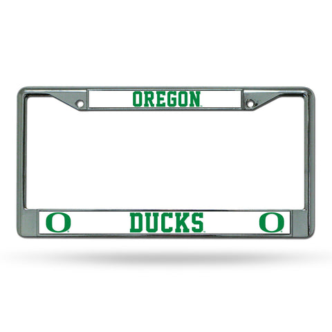 Oregon Ducks License Plate Frame Chrome-0