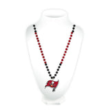 Tampa Bay Buccaneers Beads with Medallion Mardi Gras Style - Special Order-0