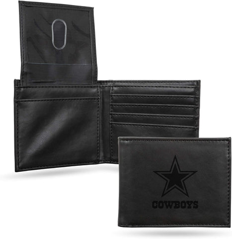 Dallas Cowboys Wallet Billfold Laser Engraved Black - Special Order-0