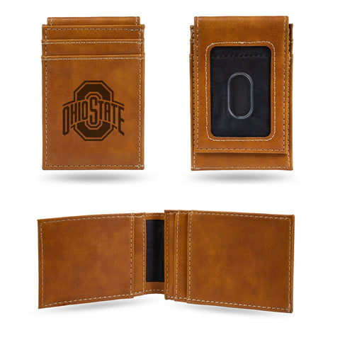 Ohio State Buckeyes Wallet Front Pocket Laser Engraved-0