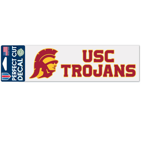 USC Trojans Decal 3x10 Perfect Cut Color-0
