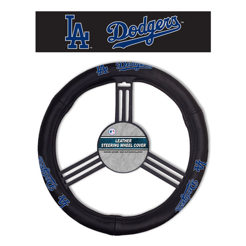 Los Angeles Dodgers Steering Wheel Cover Leather-0
