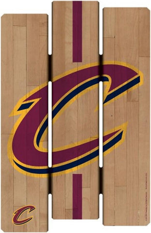 Cleveland Cavaliers Sign 11x17 Wood Fence Style-0