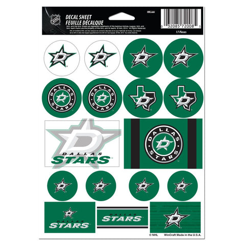 Dallas Stars Decal Sheet 5x7 Vinyl-0