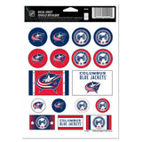 Columbus Blue Jackets Decal Sheet 5x7 Vinyl-0