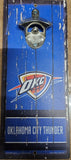 Oklahoma City Thunder Sign Wood 5x11 Bottle Opener Alternate-0
