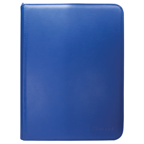 Vivid 9 Pocket Zippered PRO-Binder Blue-0