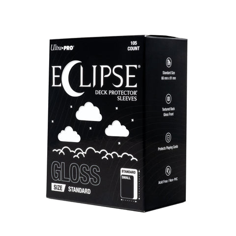 Eclipse Gloss Standard Deck Protector Sleeves 105 Pack Arctic White-0