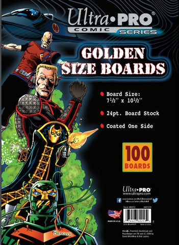 Boards - Golden 7 1/2" x 10 1/2" (100 per pack)-0