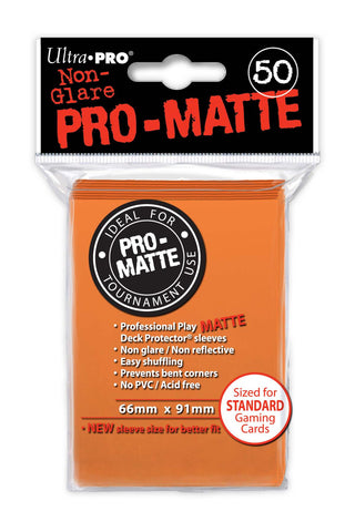 Deck Protectors - Pro-Matte - Orange (One Pack of 50)-0