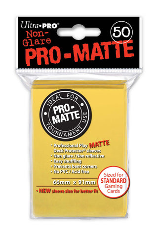 Deck Protectors - Pro-Matte - Yellow (One Pack of 50)-0