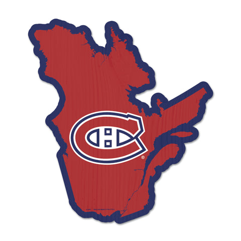 Montreal Canadiens Sign Wood State Shape-0