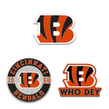 Cincinnati Bengals Enamel Pin Set 3 Piece-0
