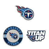 Tennessee Titans Enamel Pin Set 3 Piece-0