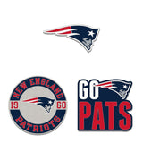 New England Patriots Enamel Pin Set 3 Piece-0
