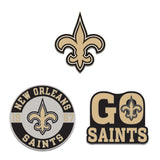 New Orleans Saints Enamel Pin Set 3 Piece-0