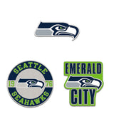 Seattle Seahawks Enamel Pin Set 3 Piece-0