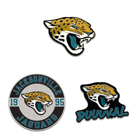 Jacksonville Jaguars Enamel Pin Set 3 Piece-0