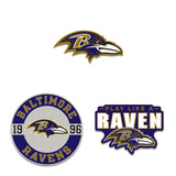 Baltimore Ravens Enamel Pin Set 3 Piece-0