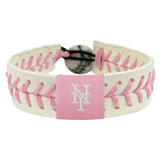 New York Mets Bracelet Baseball Pink CO-0