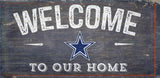 Dallas Cowboys Sign Wood 6x12 Welcome To Our Home Design - Special Order-0