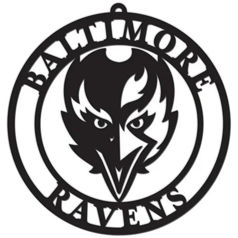 Baltimore Ravens Sign Door Hanger 16 Inch-0
