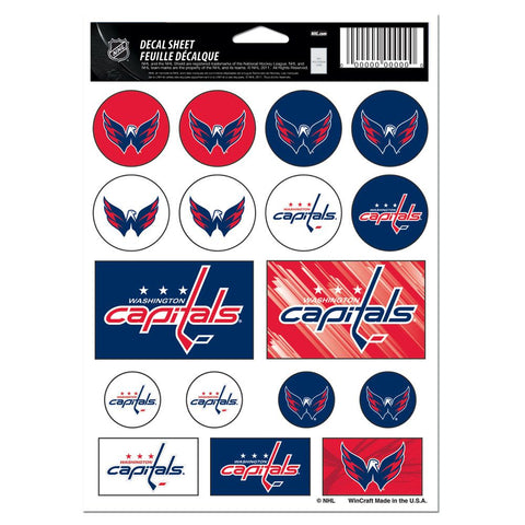 Washington Capitals Decal Sheet 5x7 Vinyl-0