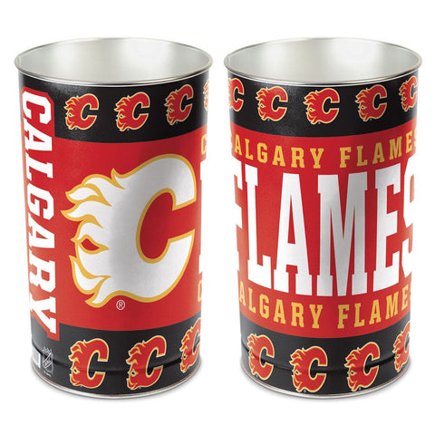 Calgary Flames Wastebasket 15 Inch - Periodic Restock-0