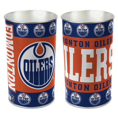 Edmonton Oilers Wastebasket 15 Inch - Periodic Restock-0