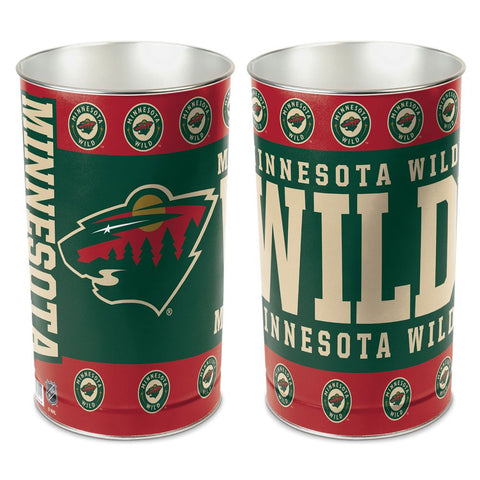 Minnesota Wild Wastebasket 15 Inch - Periodic Restock-0