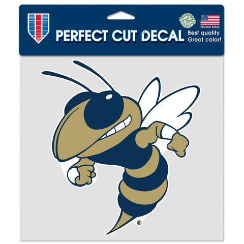 Georgia Tech Yellow Jackets Decal 8x8 Die Cut Color-0