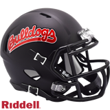 Fresno State Bulldogs Helmet Riddell Replica Mini Speed Style Matte Black-0