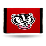 Wisconsin Badgers Wallet Nylon Trifold Red-0