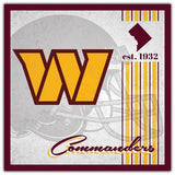 Washington Commanders Sign Wood 10x10 Album Design-0