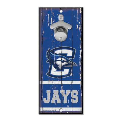 Creighton Blue Jays Sign Wood 5x11 Bottle Opener-0