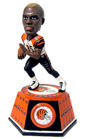 Cincinnati Bengals Chad Johnson Forever Collectibles Bobblehead Clock CO-0